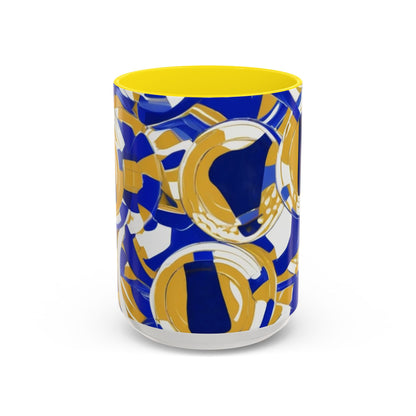 boostlete-field-day-icon-barbell-grainy-line-art-0906 — Accent Mug 11/15oz