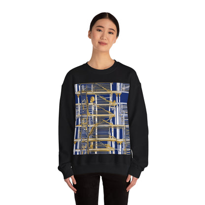 boostlete-rise-grind-icon-ladder-high-engraved-0238 — Unisex Heavy Blend Crewneck Sweatshirt (Gildan)