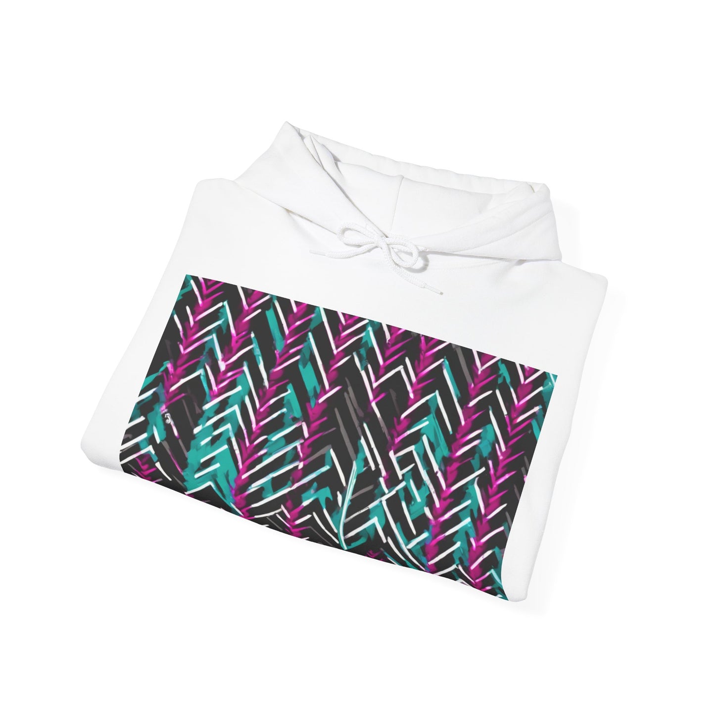 boostlete-recovery-progress-pattern-chevron-retro-0243 — Unisex Heavy Blend Hoodie (G18500)