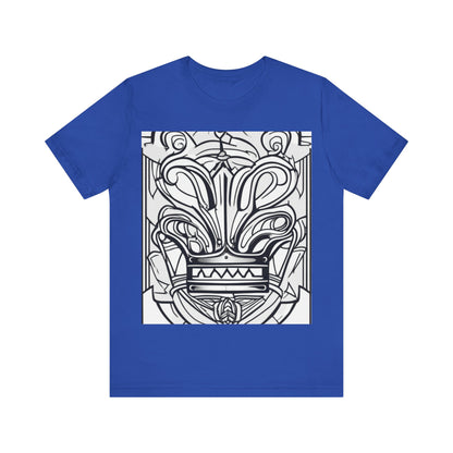 boostlete-boost-mode-icon-crown-offset-line-art-0190 — Unisex Jersey Short Sleeve (B+C 3001)