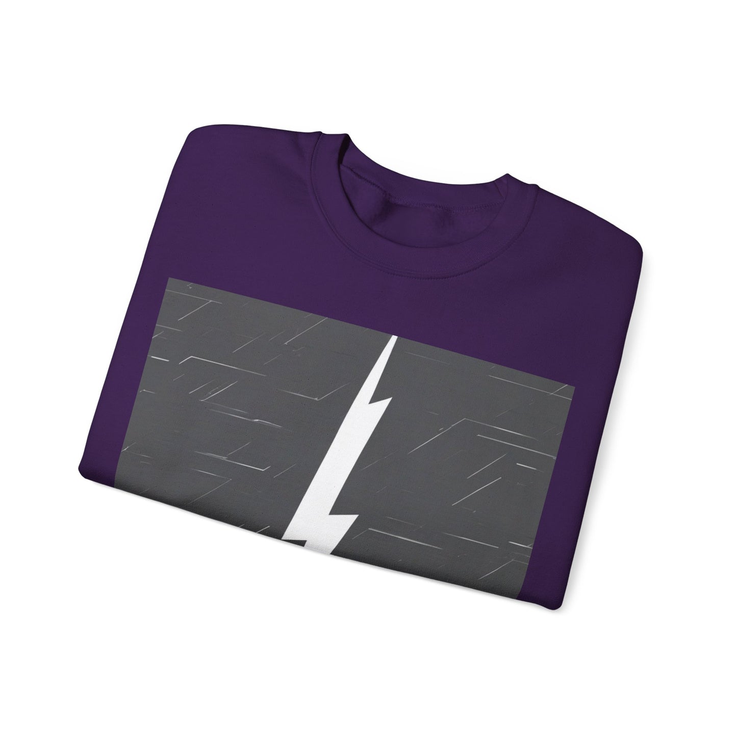 boostlete-am-crew-icon-lightning-glitch-vector-0590 — Unisex Heavy Blend Crewneck (G18000)