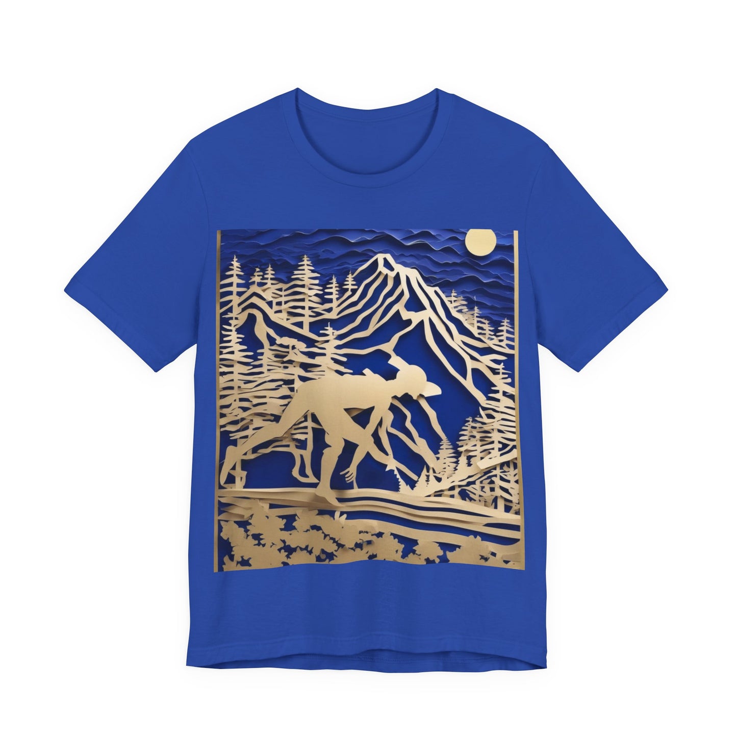 boostlete-recovery-progress-scene-trail-3d-paper-0176 — Unisex Jersey Short Sleeve (B+C 3001)