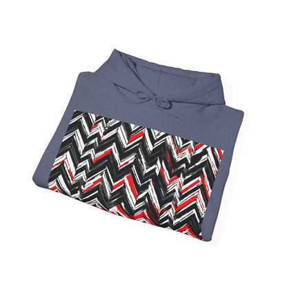boostlete-am-crew-pattern-chevron-geometric-0659 — Unisex Heavy Blend Hoodie (G18500)