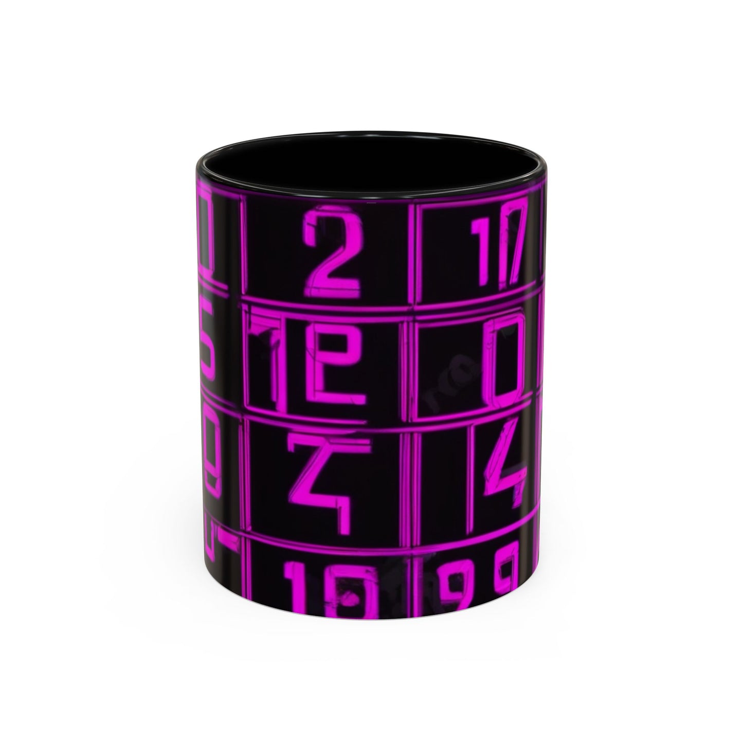 boostlete-iron-intent-pattern-plate-number-retro-0227 — Accent Mug 11oz/15oz