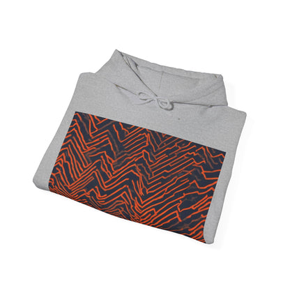 boostlete-field-day-pattern-ekg-modern-0087 — Unisex Heavy Blend Hooded Sweatshirt (Gildan)