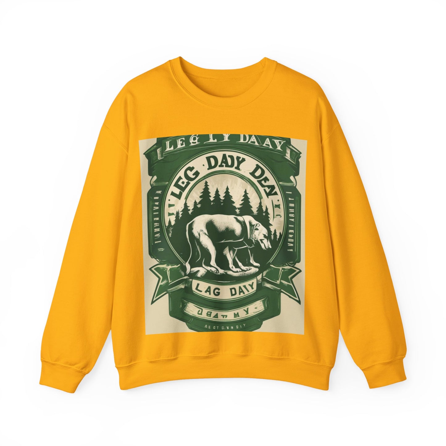 boostlete-quiet-power-type-leg-day-loyal-micro-badge-0357 — Unisex Heavy Blend Crewneck (G18000)