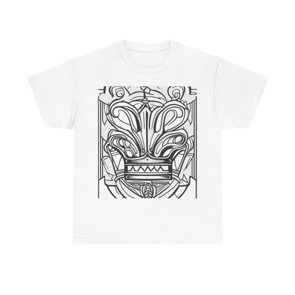 boostlete-boost-mode-icon-crown-offset-line-art-0190 — Unisex Heavy Cotton Tee (Gildan 5000)