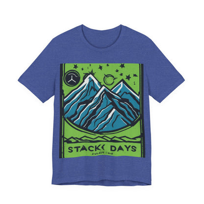 boostlete-pr-season-icon-mountain-grainy-badge-0154 — Unisex Jersey Short Sleeve (B+C 3001)