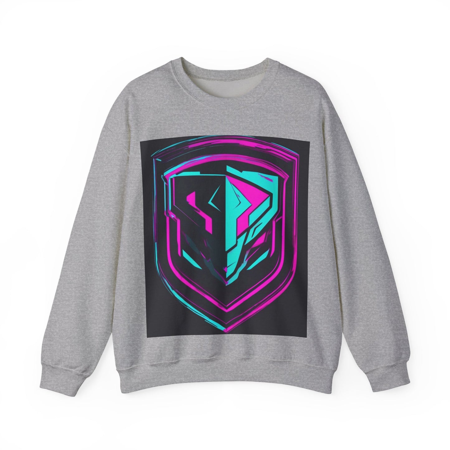 boostlete-pr-season-icon-shield-speed-industrial-0270 — Unisex Heavy Blend Crewneck Sweatshirt (Gildan)