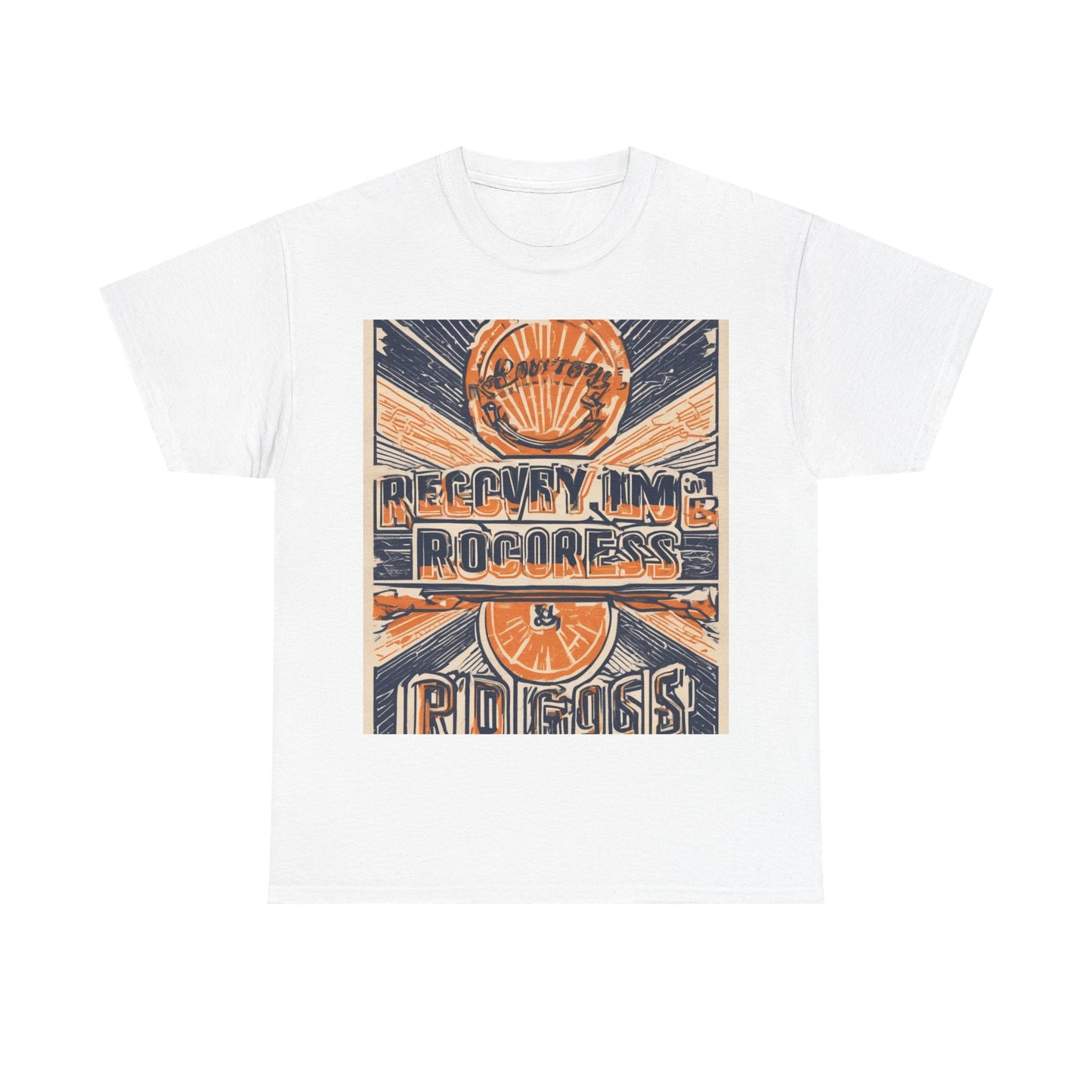 boostlete-boost-mode-type-recovery-progress-outline-over-solid-badge-0161 — Unisex Heavy Cotton Tee (Gildan 5000)