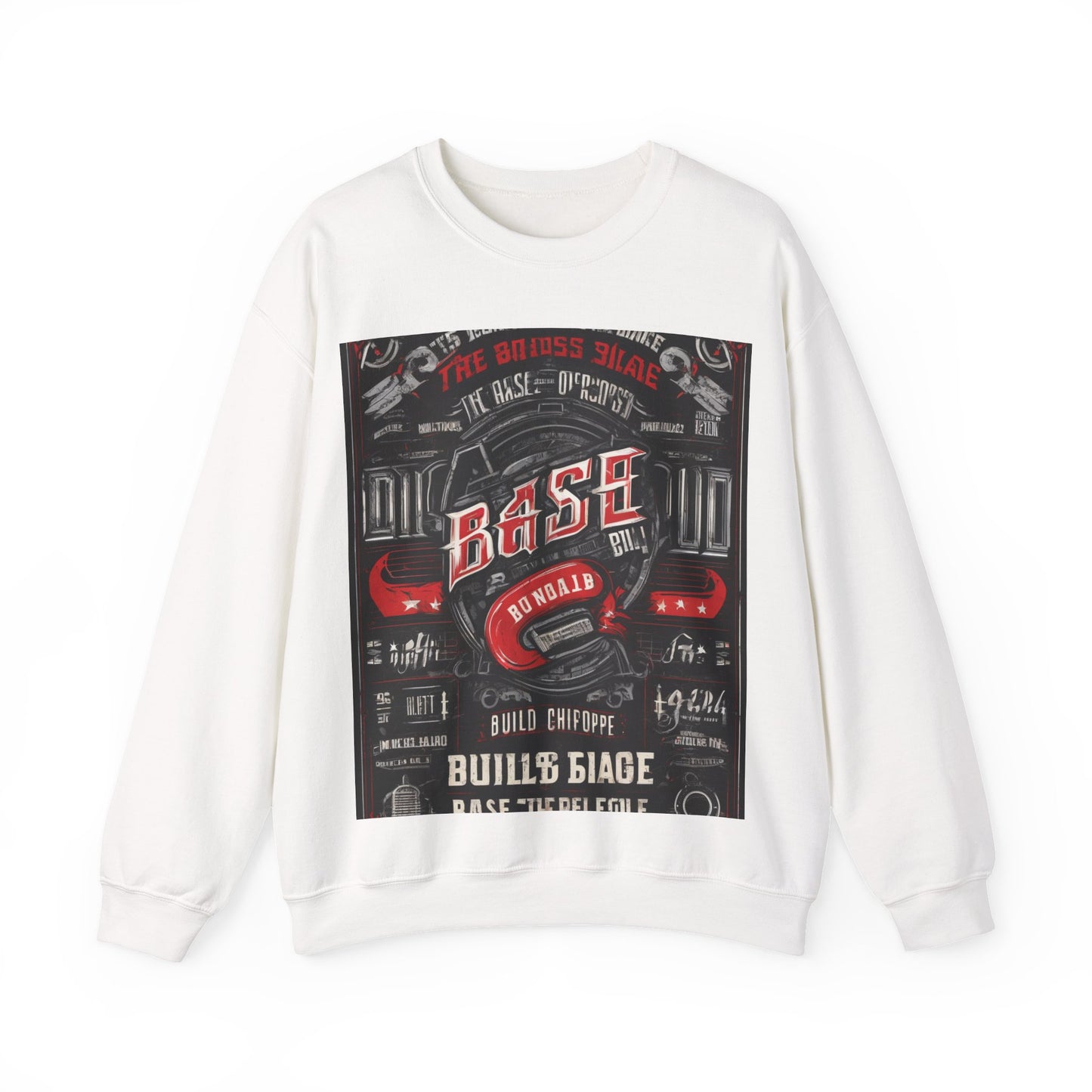 boostlete-boost-mode-type-build-the-base-micro-industrial-0785 — Unisex Heavy Blend Crewneck (G18000)