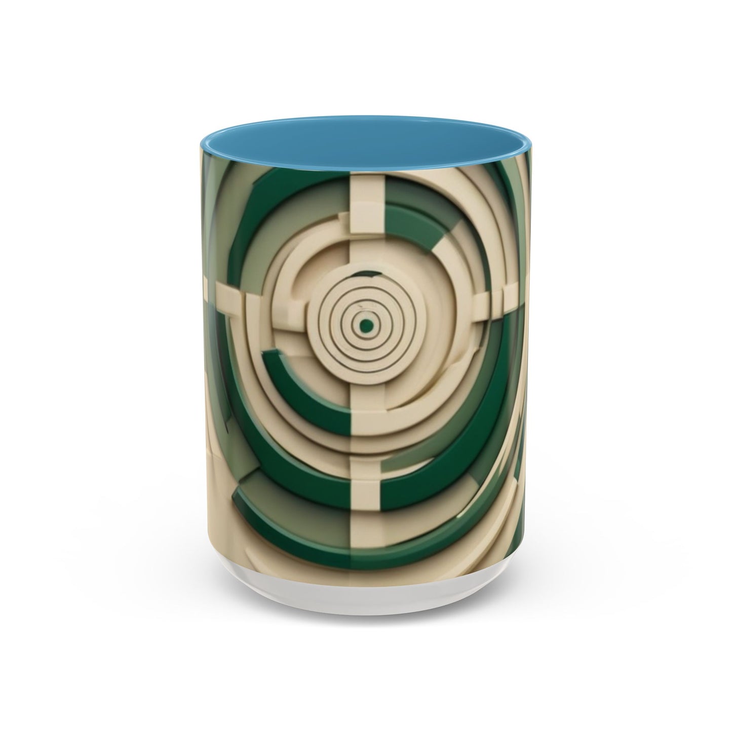 boostlete-mile-by-mile-icon-target-3d-modern-0306 — Accent Mug 11/15oz