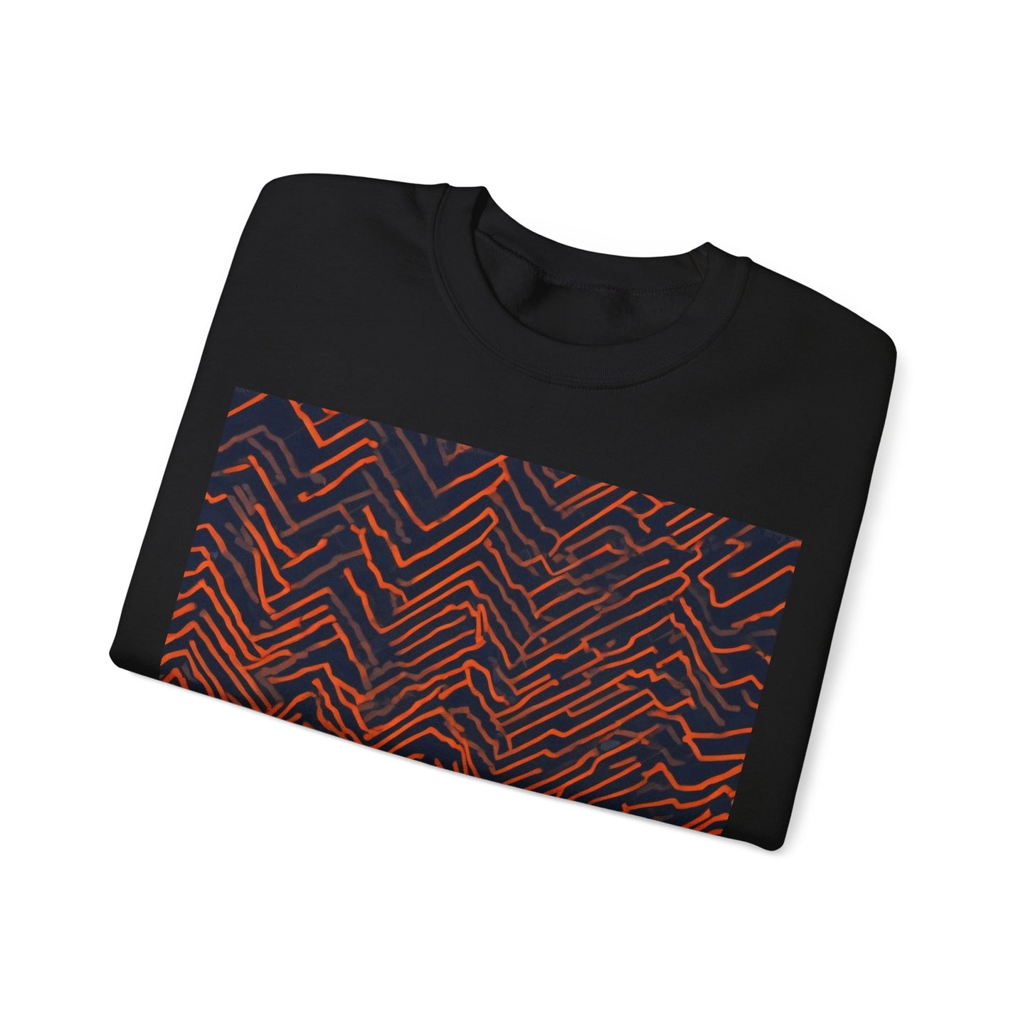 boostlete-field-day-pattern-ekg-modern-0087 — Unisex Heavy Blend Crewneck Sweatshirt (Gildan)