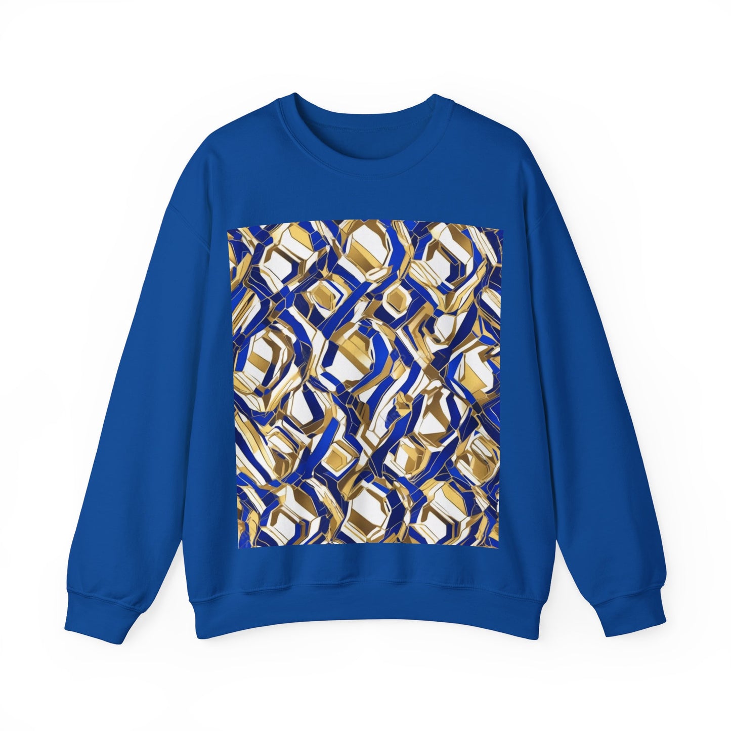 boostlete-boost-mode-pattern-hex-athletic-0611 — Unisex Heavy Blend Crewneck (G18000)