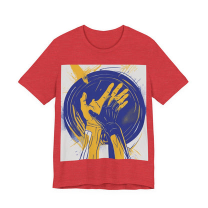 boostlete-am-crew-scene-athlete-neon-vector-0304 — Unisex Jersey Short Sleeve (B+C 3001)