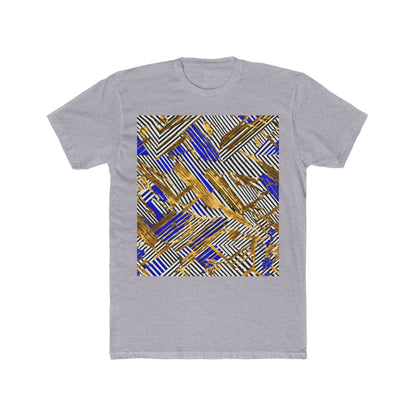 boostlete-boost-mode-pattern-diagonal-monoline-0015 — Unisex Cotton Crew Tee (NL 3600)