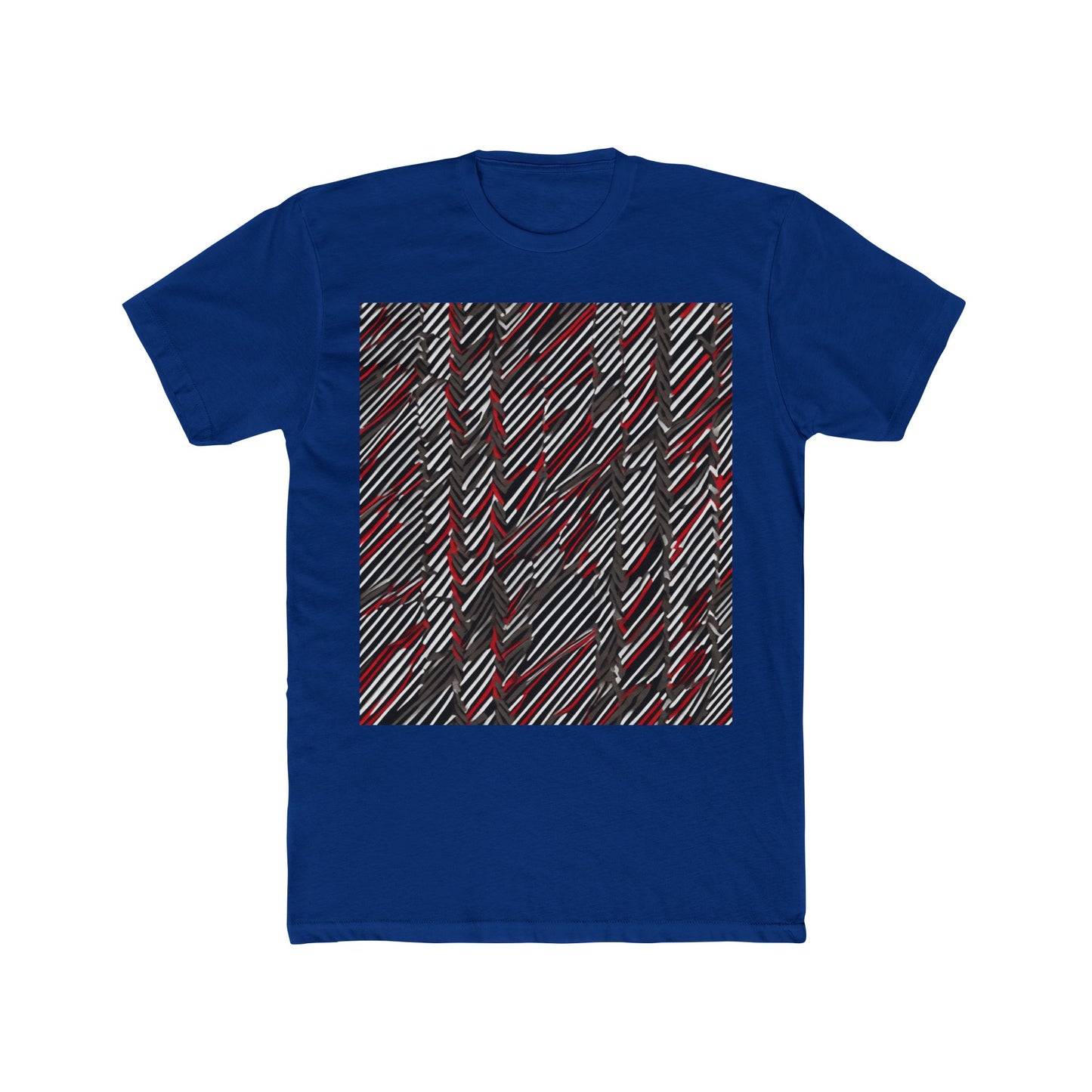 boostlete-field-day-pattern-diagonal-paper-0287 — Unisex Cotton Crew Tee (NL 3600)