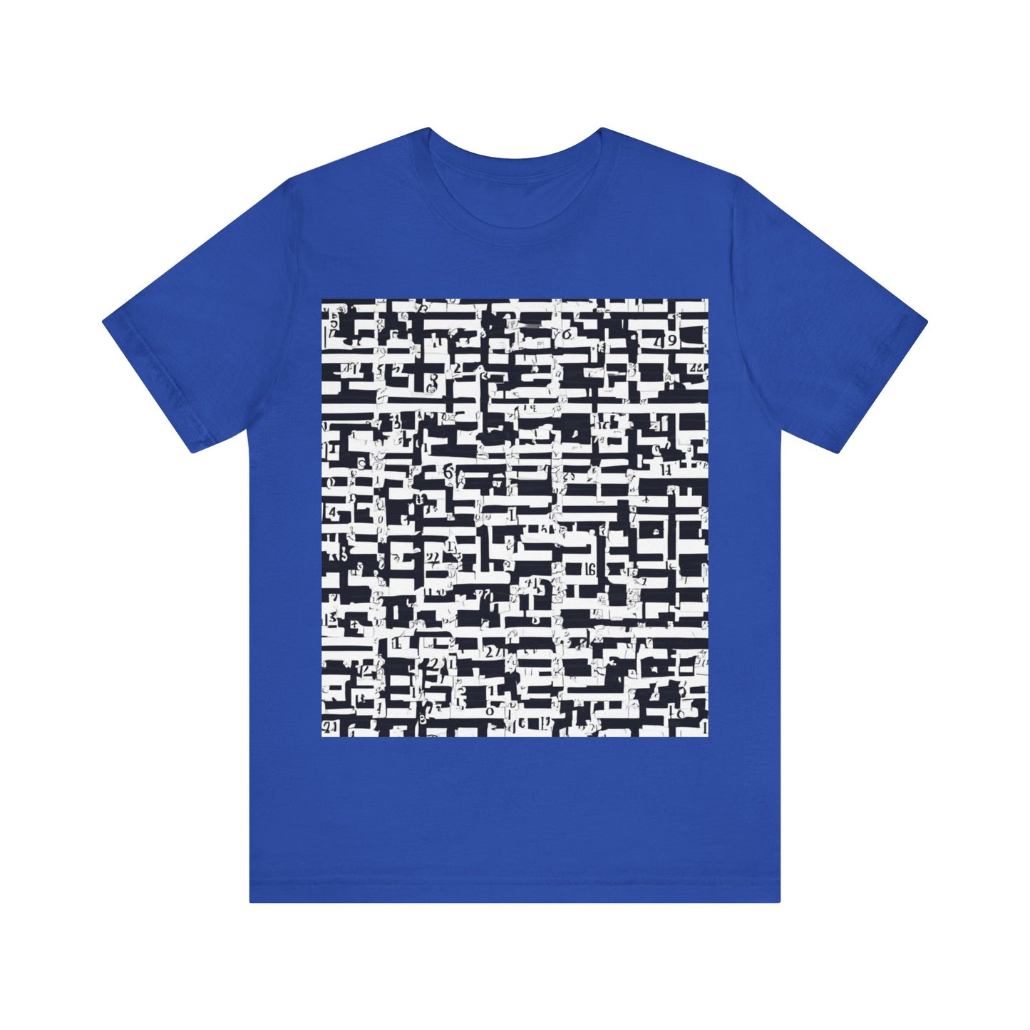 boostlete-iron-intent-pattern-plate-number-badge-0171 — Unisex Jersey Short Sleeve (B+C 3001)