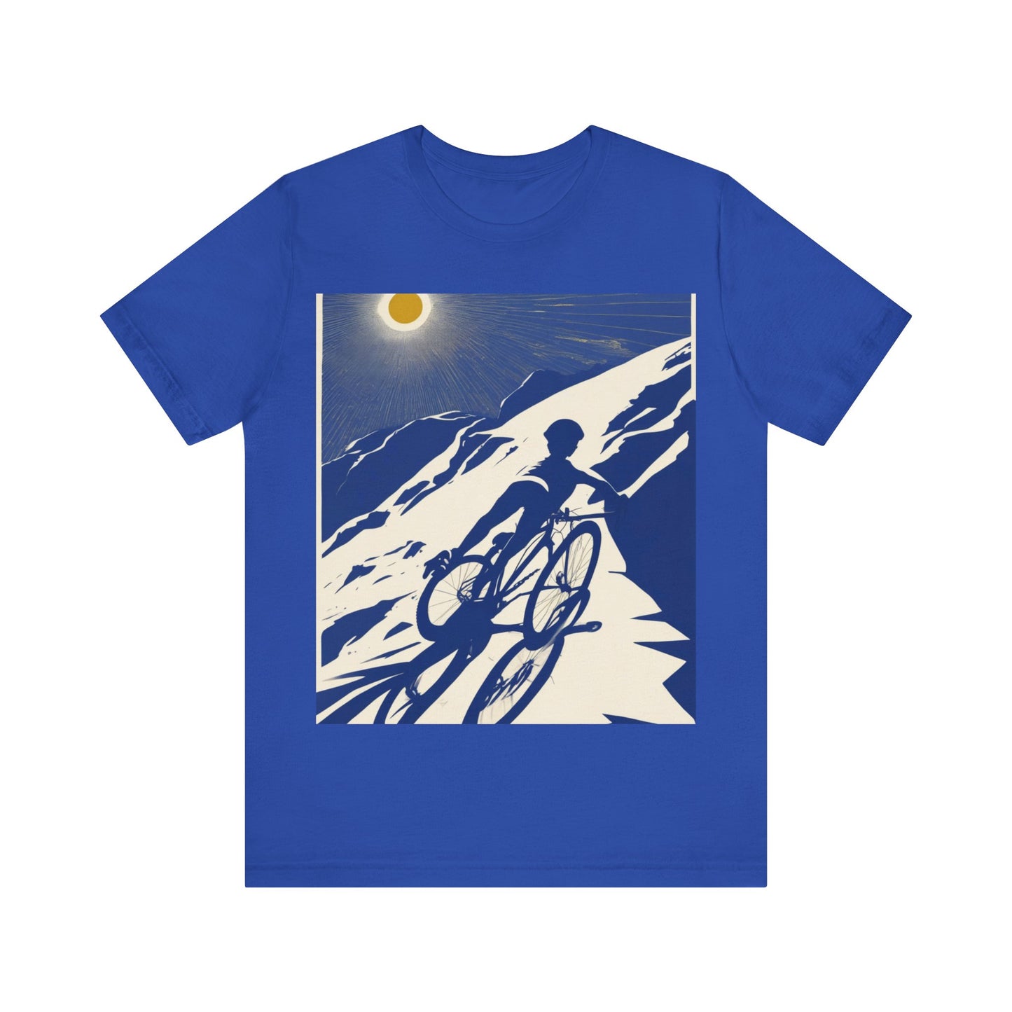 boostlete-am-crew-scene-cyclist-offset-bold-0008 — Unisex Jersey Short Sleeve (B+C 3001)