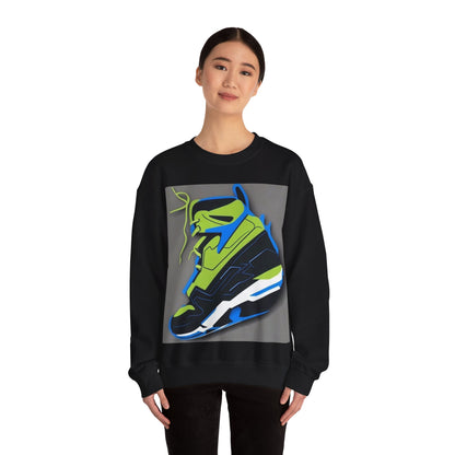 boostlete-quiet-power-icon-sneaker-duotone-paper-0066 — Unisex Heavy Blend Crewneck Sweatshirt (Gildan)