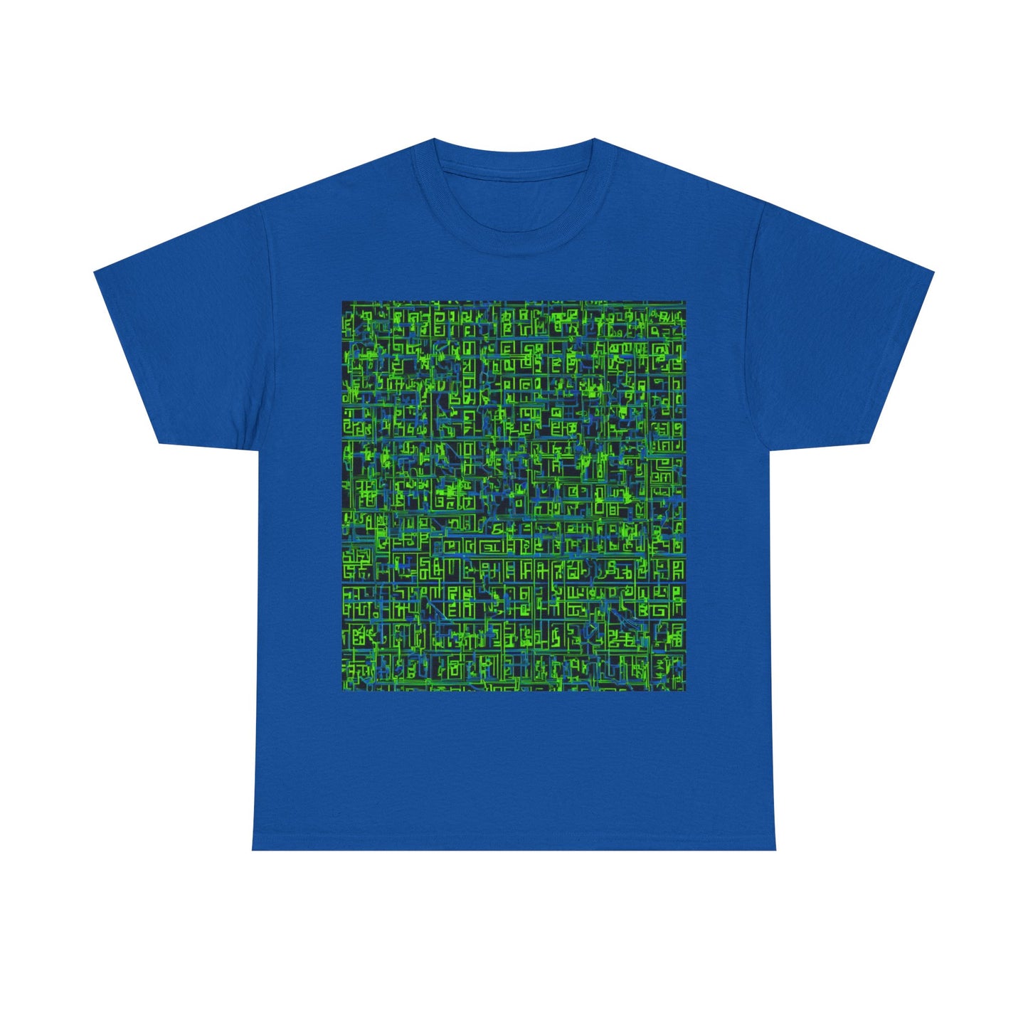 boostlete-mile-by-mile-pattern-plate-number-blueprint-0147 — Unisex Heavy Cotton Tee (Gildan 5000)