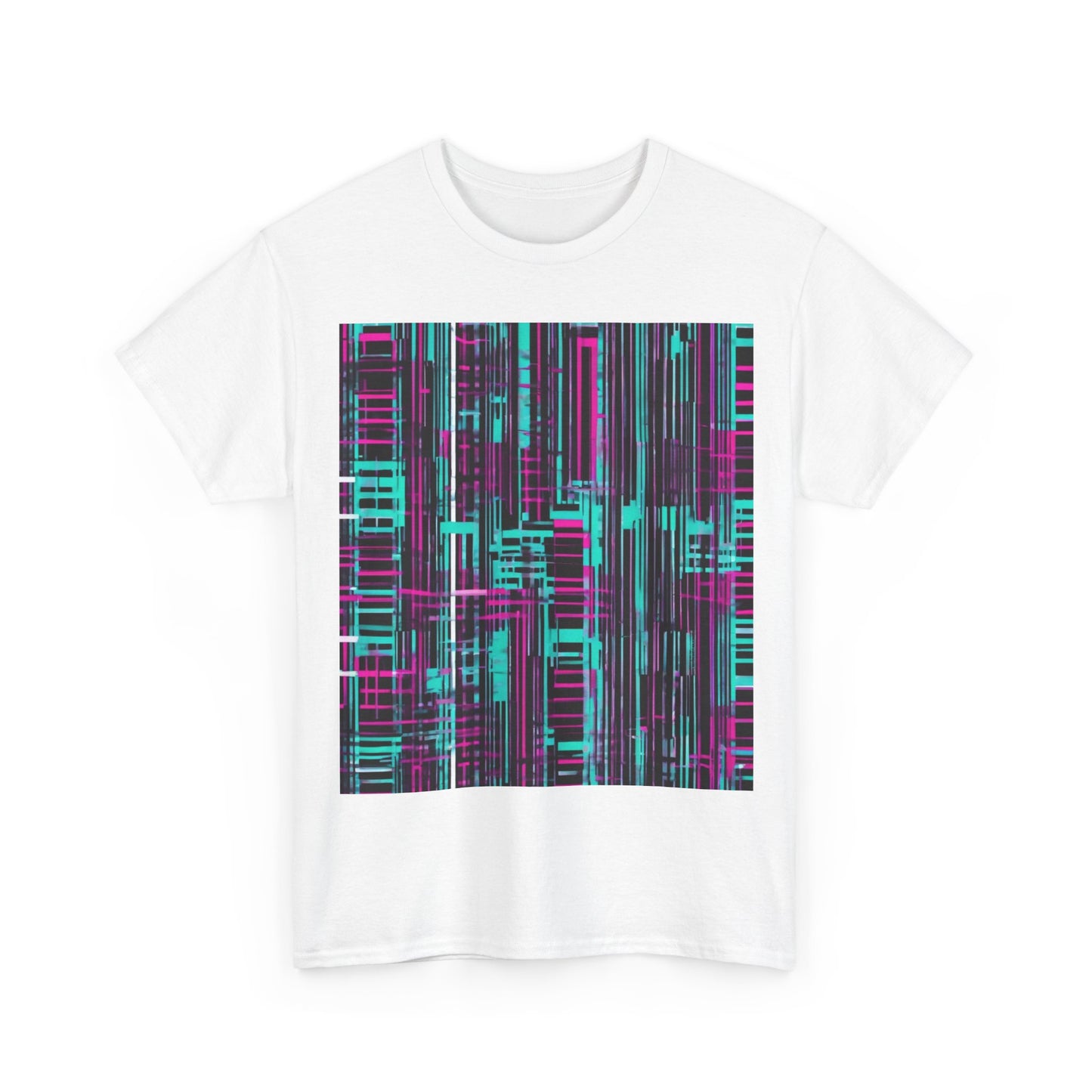 boostlete-field-day-pattern-barcode-retro-0275 — Unisex Heavy Cotton Tee (Gildan 5000)