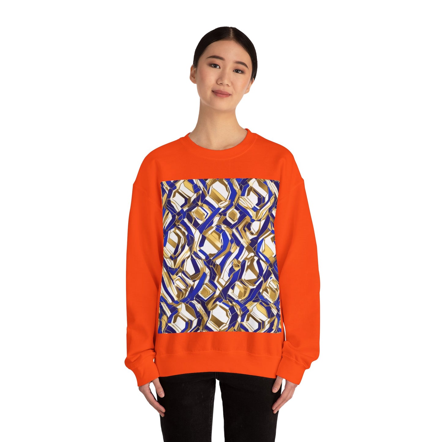 boostlete-boost-mode-pattern-hex-athletic-0611 — Unisex Heavy Blend Crewneck (G18000)