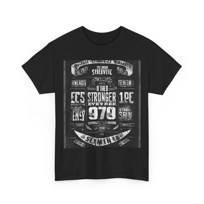 boostlete-rise-grind-type-stronger-every-rep-big-blueprint-0153 — Unisex Heavy Cotton Tee (Gildan 5000)