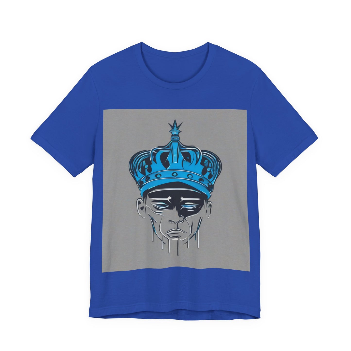 boostlete-am-crew-icon-crown-grainy-monoline-0022 — Unisex Jersey Short Sleeve (B+C 3001)