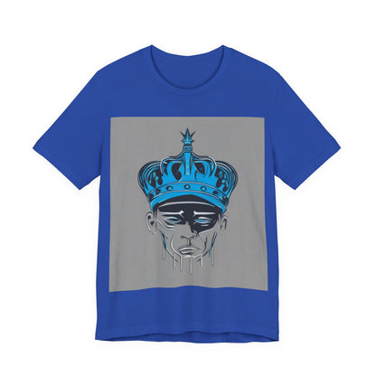 boostlete-am-crew-icon-crown-grainy-monoline-0022 — Unisex Jersey Short Sleeve (B+C 3001)