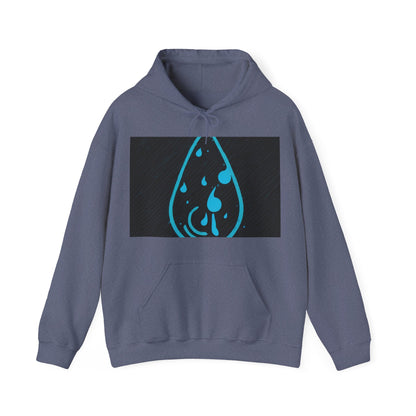 boostlete-iron-intent-icon-water-grainy-vector-0762 — Unisex Heavy Blend Hoodie (G18500)