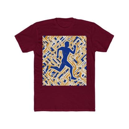 boostlete-pr-season-icon-runner-outline-industrial-0170 — Unisex Cotton Crew Tee (NL 3600)