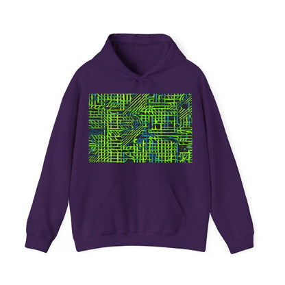 boostlete-quiet-power-pattern-stair-steps-industrial-0751 — Unisex Heavy Blend Hoodie (G18500)