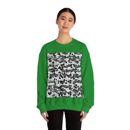 boostlete-rise-grind-pattern-dotted-line-art-0483 — Unisex Heavy Blend Crewneck (G18000)