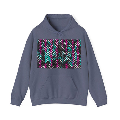 boostlete-recovery-progress-pattern-chevron-retro-0243 — Unisex Heavy Blend Hoodie (G18500)