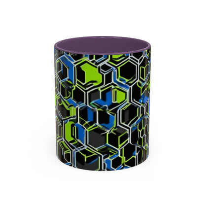 boostlete-recovery-progress-pattern-hex-blueprint-0007 — Accent Mug 11oz/15oz