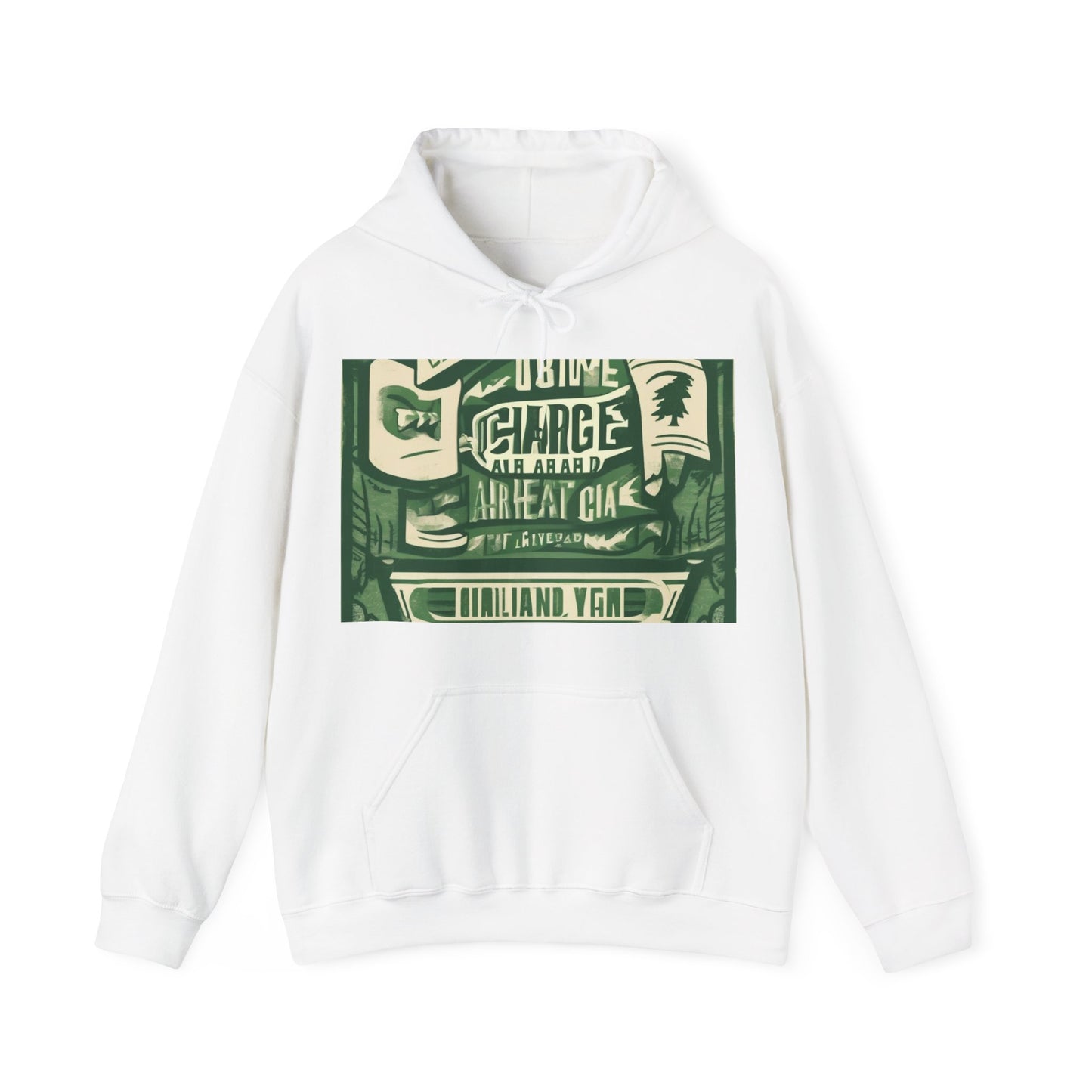 boostlete-am-crew-type-charge-ahead-banner-paper-0965 — Unisex Heavy Blend Hoodie (G18500)