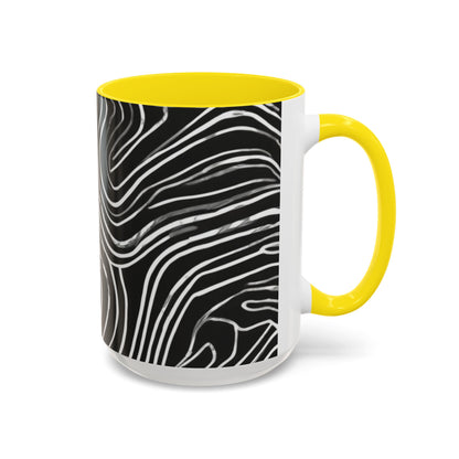 boostlete-field-day-pattern-topographic-badge-0307 — Accent Mug 11oz/15oz