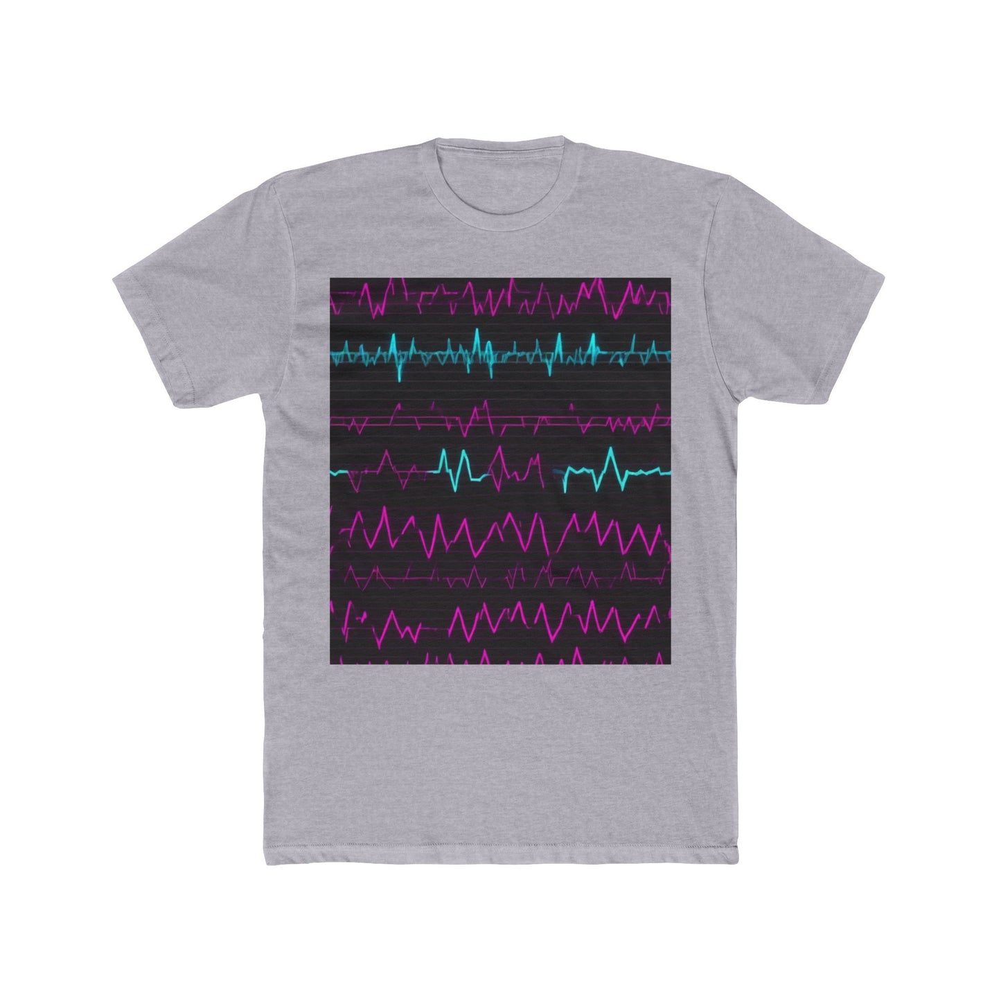 boostlete-boost-mode-pattern-ekg-modern-0111 — Unisex Cotton Crew Tee (NL 3600)