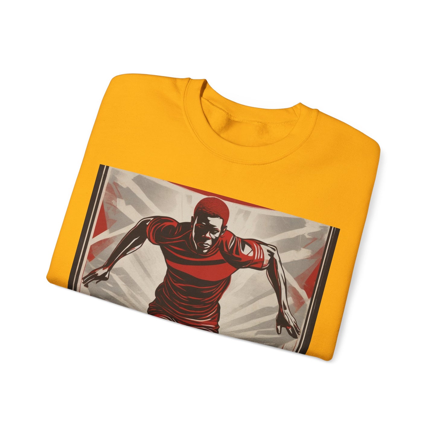 boostlete-am-crew-scene-sprinter-outline-athletic-0228 — Unisex Heavy Blend Crewneck Sweatshirt (Gildan)