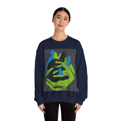 boostlete-mile-by-mile-scene-athlete-offset-modern-0824 — Unisex Heavy Blend Crewneck (G18000)