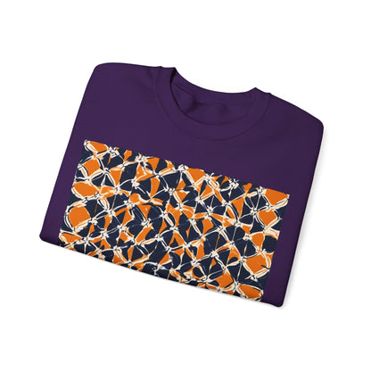 boostlete-headspace-pattern-plate-number-badge-0387 — Unisex Heavy Blend Crewneck (G18000)