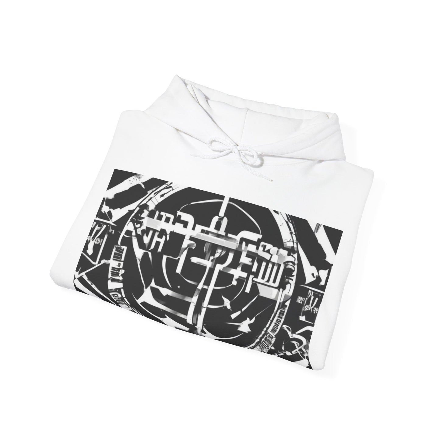 boostlete-am-crew-type-consistency-is-the-flex-centered-industrial-0137 — Unisex Heavy Blend Hooded Sweatshirt (Gildan)