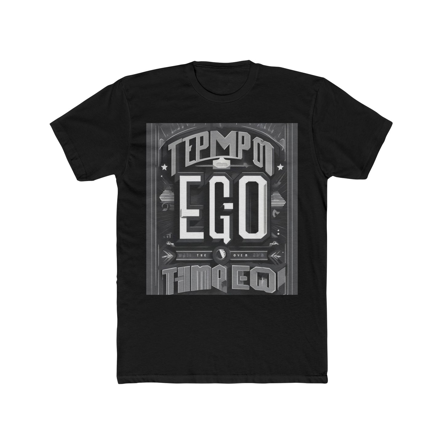 boostlete-mile-by-mile-type-tempo-over-ego-banner-modern-0093 — Unisex Cotton Crew Tee (NL 3600)