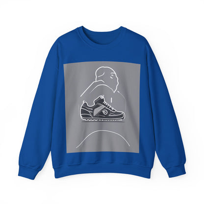 boostlete-boost-mode-icon-sneaker-offset-vector-0166 — Unisex Heavy Blend Crewneck Sweatshirt (Gildan)