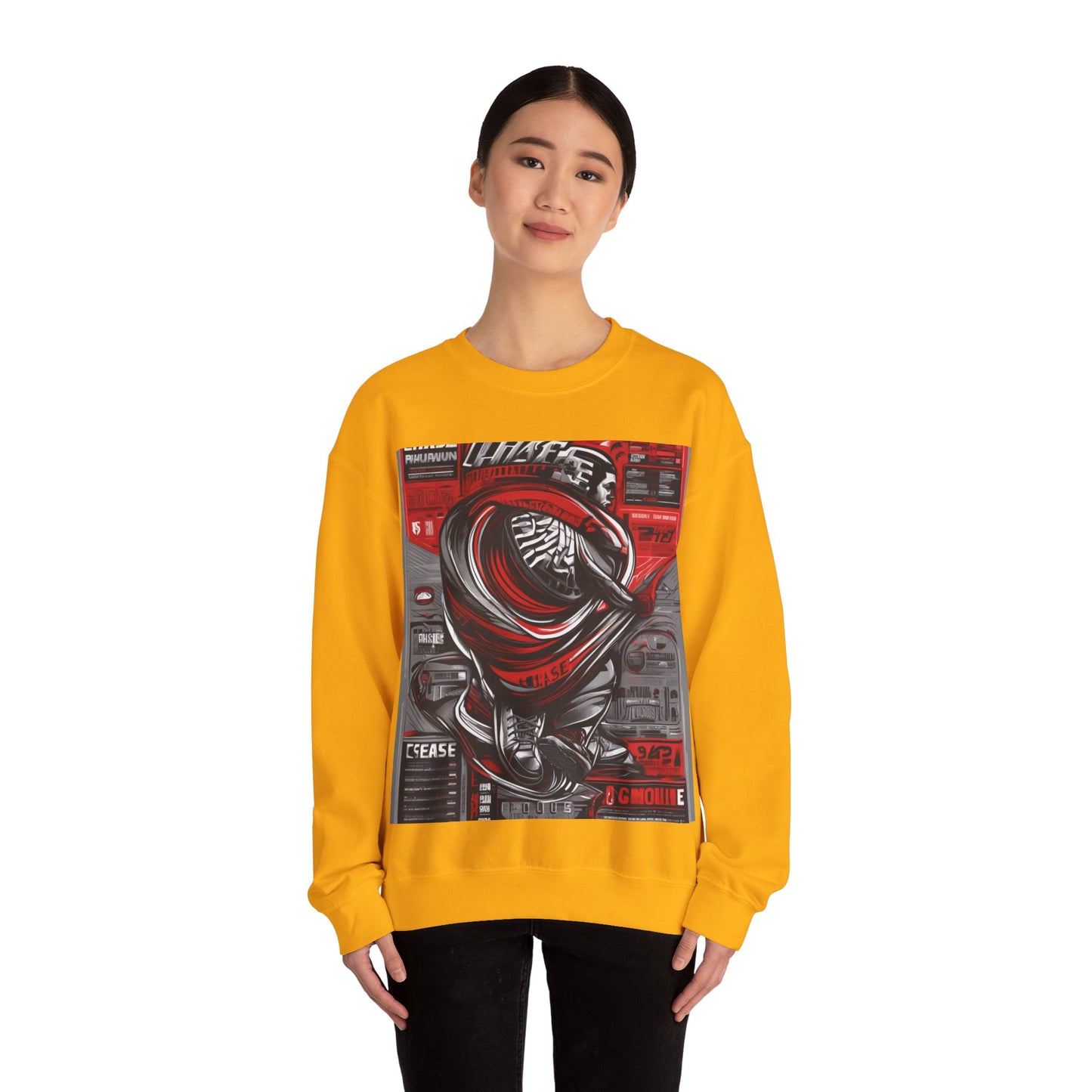 boostlete-field-day-type-chase-capacity-big-monoline-0813 — Unisex Heavy Blend Crewneck (G18000)