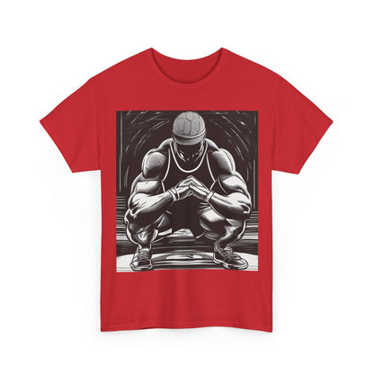 boostlete-pr-season-scene-athlete-outline-athletic-0144 — Unisex Heavy Cotton Tee (Gildan 5000)