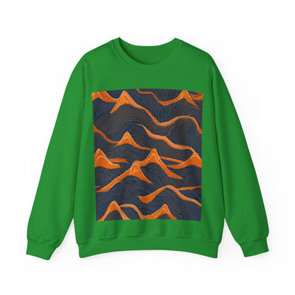 boostlete-boost-mode-pattern-topographic-engraved-0035 — Unisex Heavy Blend Crewneck Sweatshirt (Gildan)