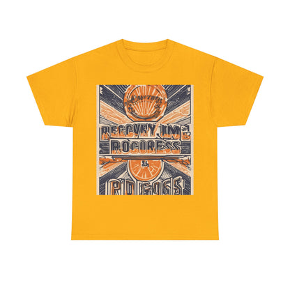 boostlete-boost-mode-type-recovery-progress-outline-over-solid-badge-0161 — Unisex Heavy Cotton Tee (Gildan 5000)