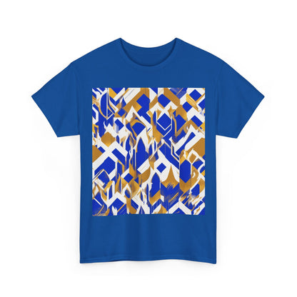 boostlete-field-day-icon-flame-glitch-geometric-0090 — Unisex Heavy Cotton Tee (Gildan 5000)